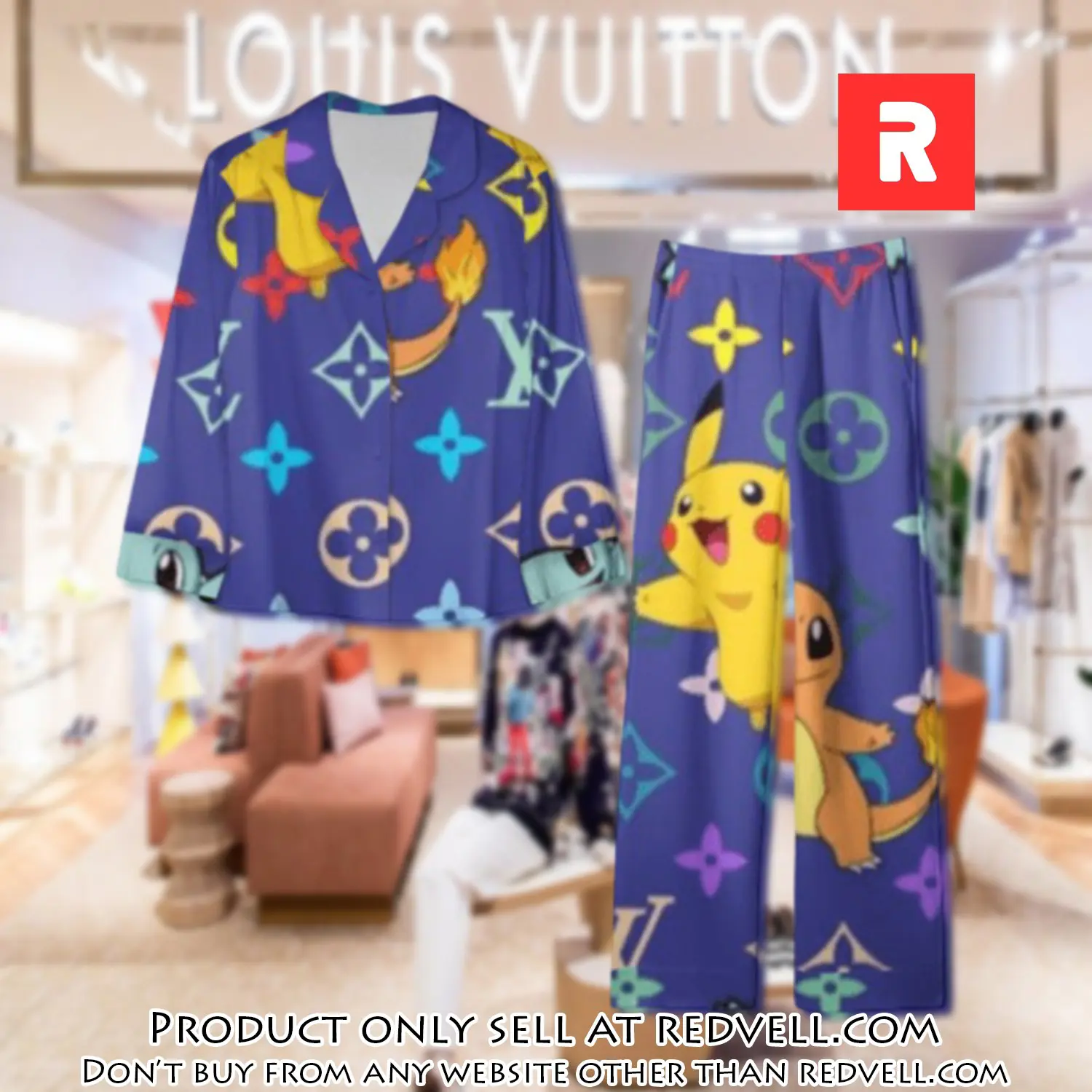 Trending luxury lv satin pajama set pjs1095 rv5536231